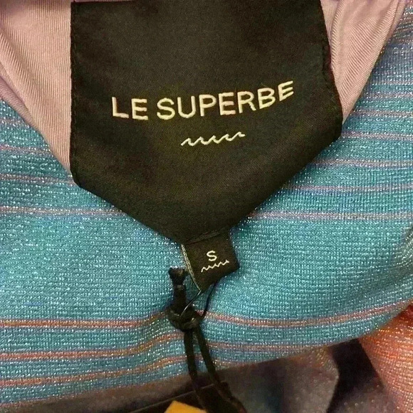 Le Superbe Barccara Tank Dress-Metallic Surf Stripe-Small NWT - Picture 10 of 11